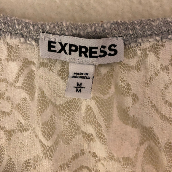 Express Lace Back Top, Size Medium - Picture 4 of 4